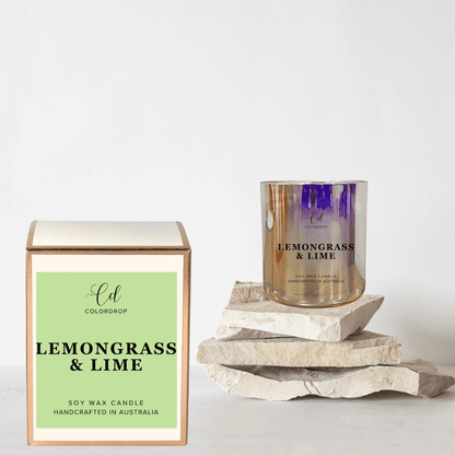 Aromatic Lemongrass & Lime candle to create a rejuvenating atmosphere and  ideal for enhancing any living space